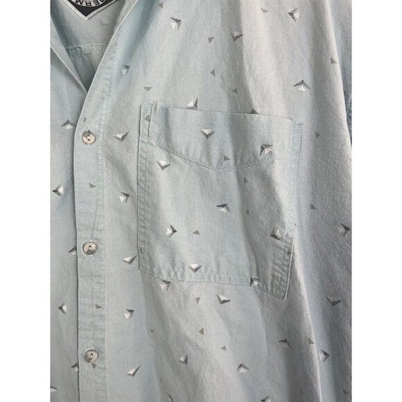 VINTAGE Permit shirt geometric 80s 90s surf skate made in Taiwan ROC size L - Picture 3 of 6